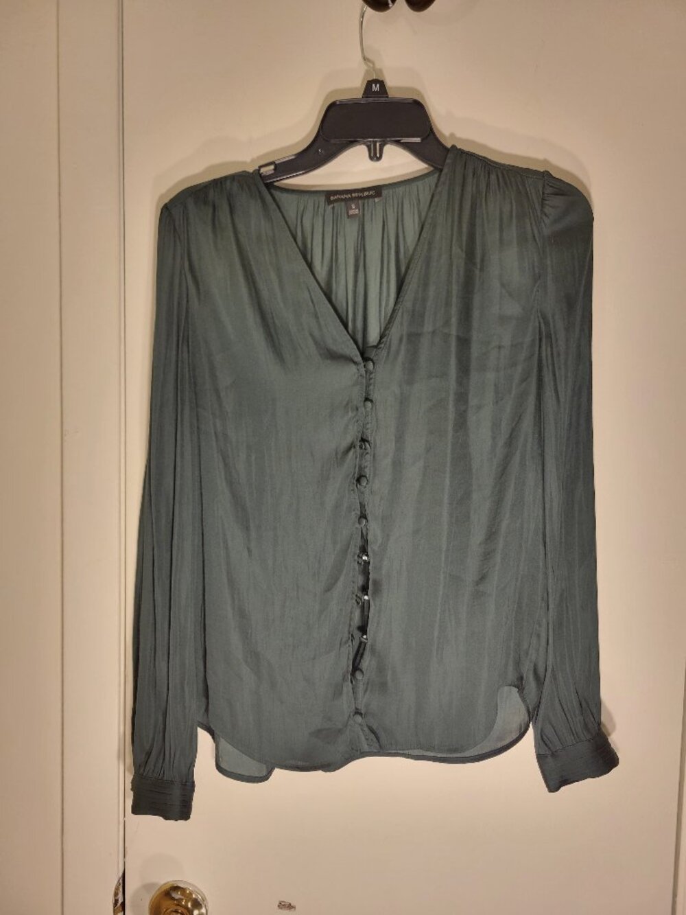 Emerald Green Long sleeve Banna Republic
